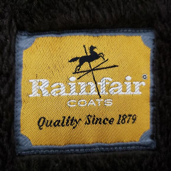 Vintage Rainfair Trench Coat Removable Insulated Faux Fur Lining Made in USA 44 - Picture 14 of 14